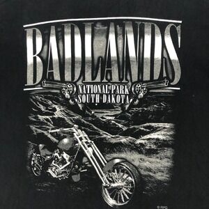 Badlands National Park South Dakota‎ Motorcycle Graphic T-Shirt Men's Size XXL